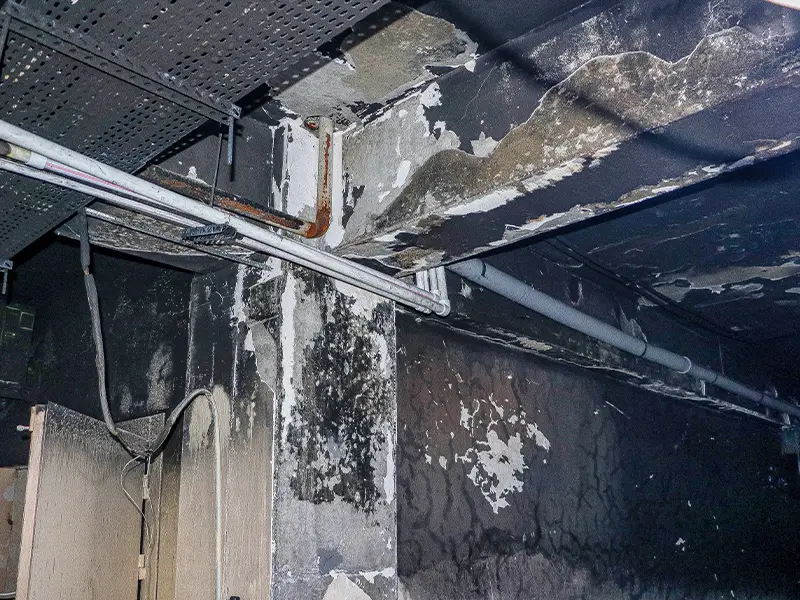 Fire damage restoration services