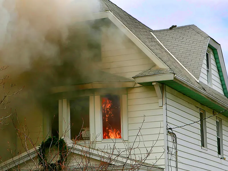 Fire damage restoration services